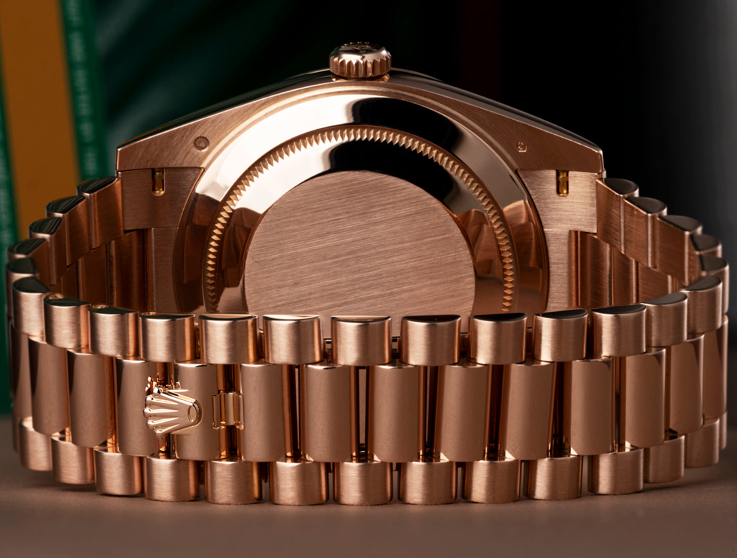 Rolex Oyster Perpetual Day-Date Brown Dial Men's Watch RLX-BW-654