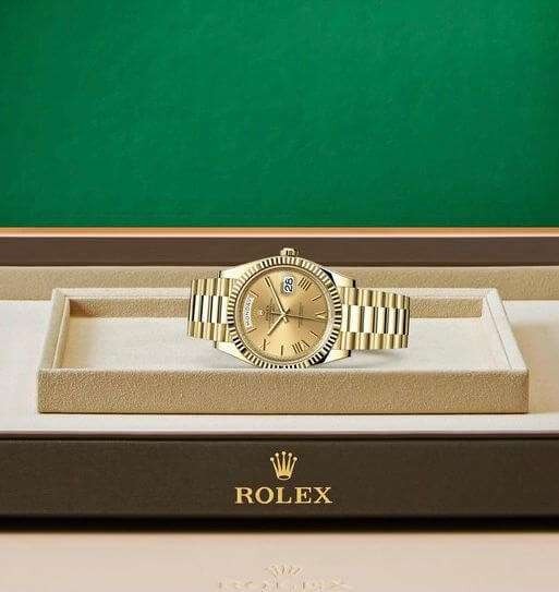 Rolex Oyster Perpetual Day-Date Golden Dial Men's Watch RLX-OYST-GOLD