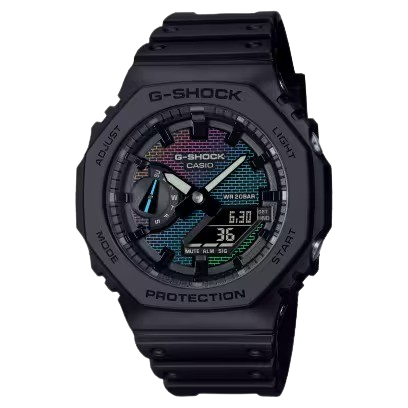 G-Shock Analog Digital Black Color Belt Men's Watch For Man With Black Dial Gift Watch GA-2100RW-1A