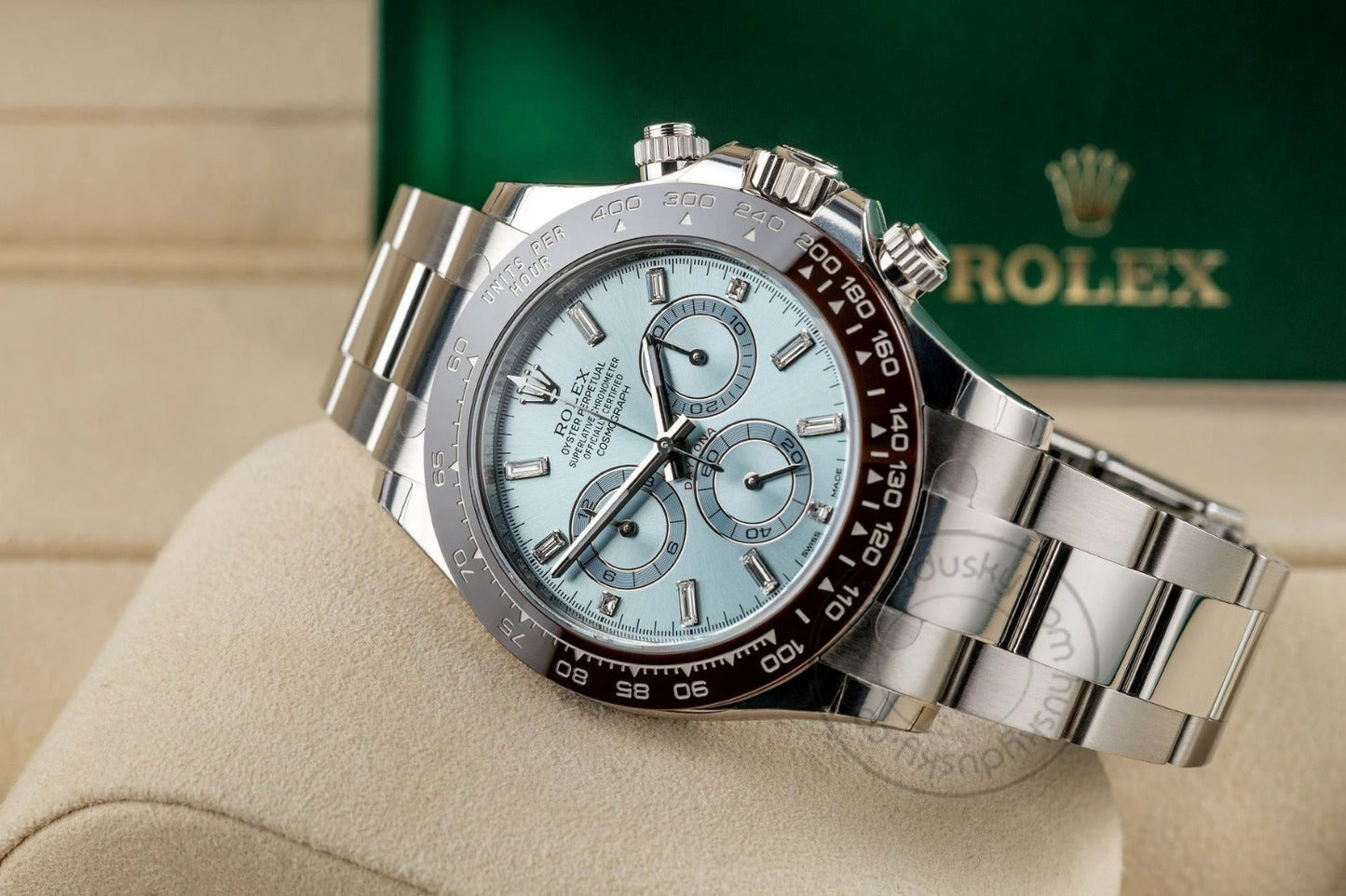 Chronograph Automatic Daytona Silver Blue Metal Men's Watch for Man RLX-BLUE-DIAL-AUTO