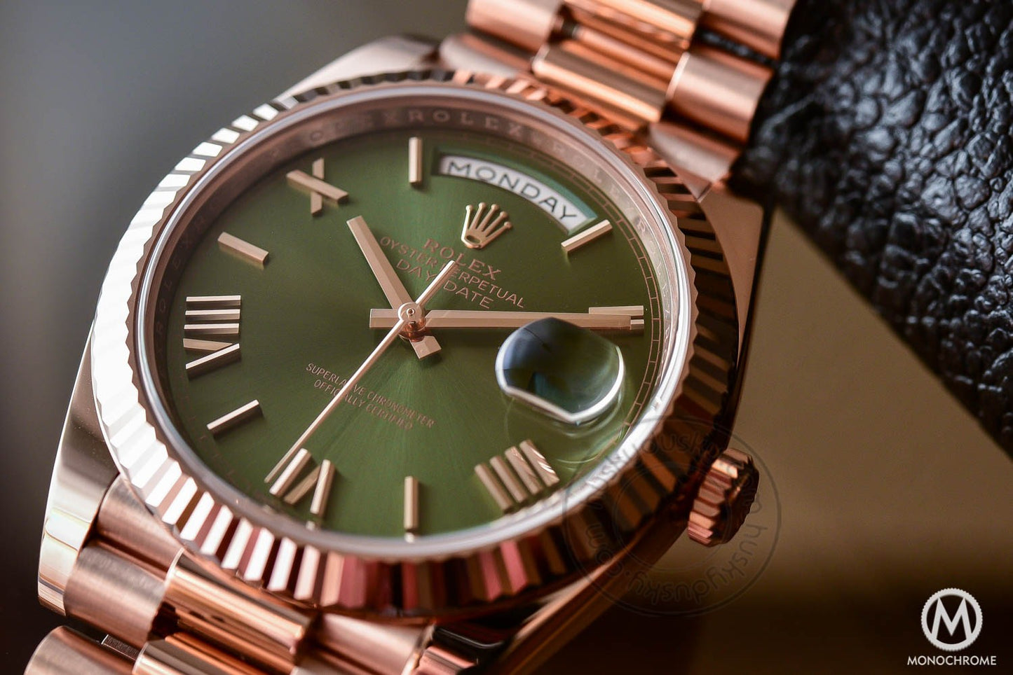 Rolex Watch Oyster Perpetual Day-Date Green Dial Metal Watch for Man RLX-OYSTER