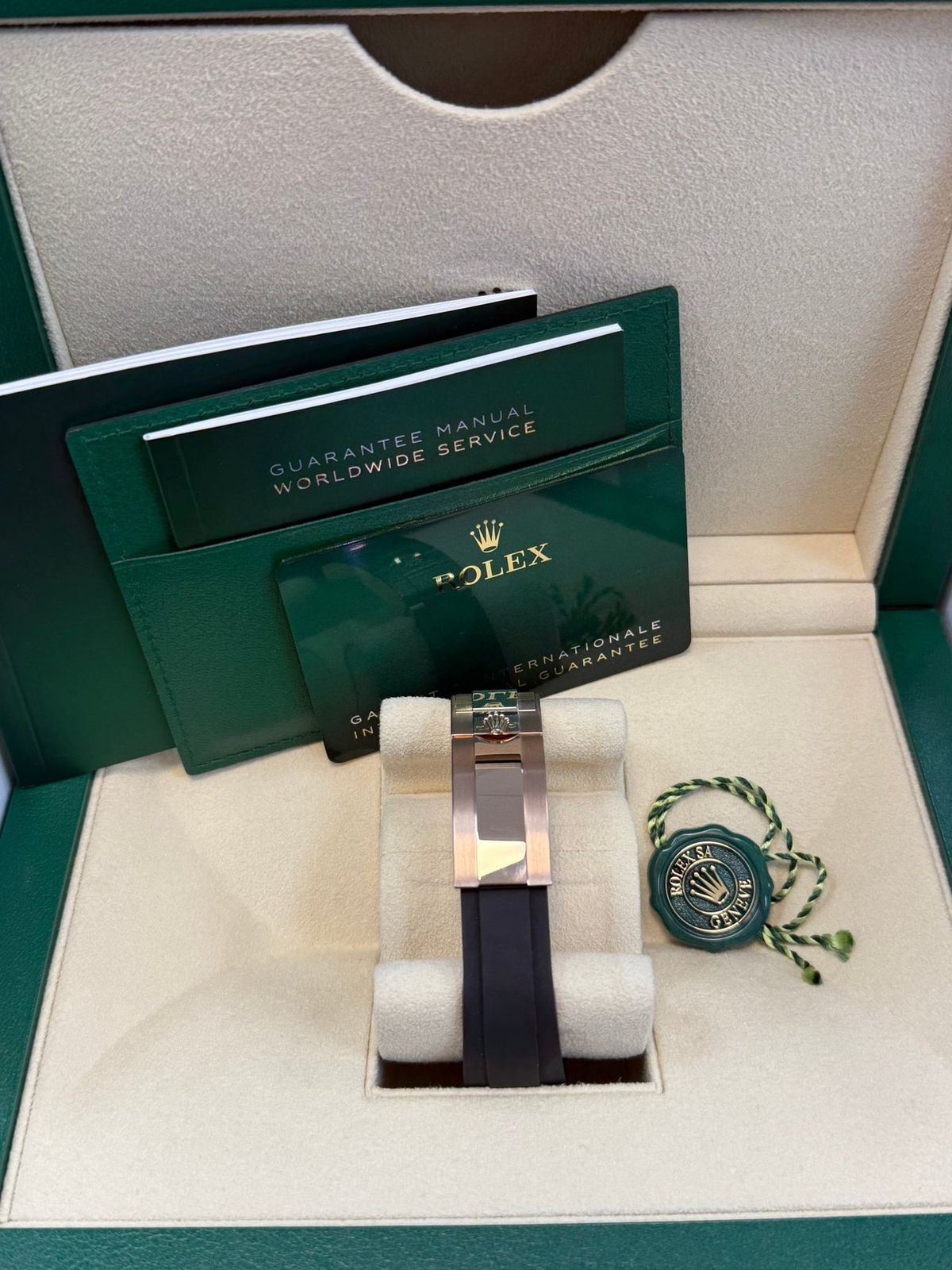 Rolex Cosmograph RoseGold Color Oysterflex Meteorite Dial Ring Bezel Daytona Chronograph Quartz Chronometer Men's Watch - RLX-1167