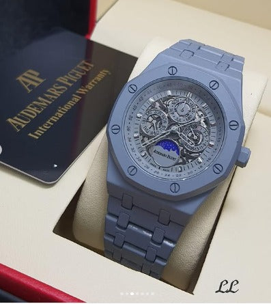 Audemars Piguet Chronograph Grey Dial Grey Metal Men's Watch AP-GRY-658