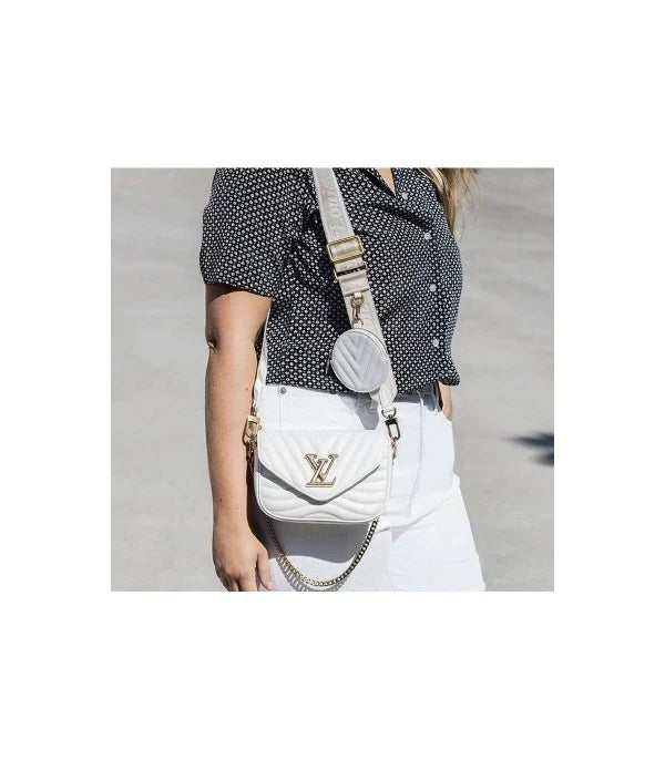 LV New Wave Multi-Pochette White Stylist Daily Use Bag LV-4435-WBG