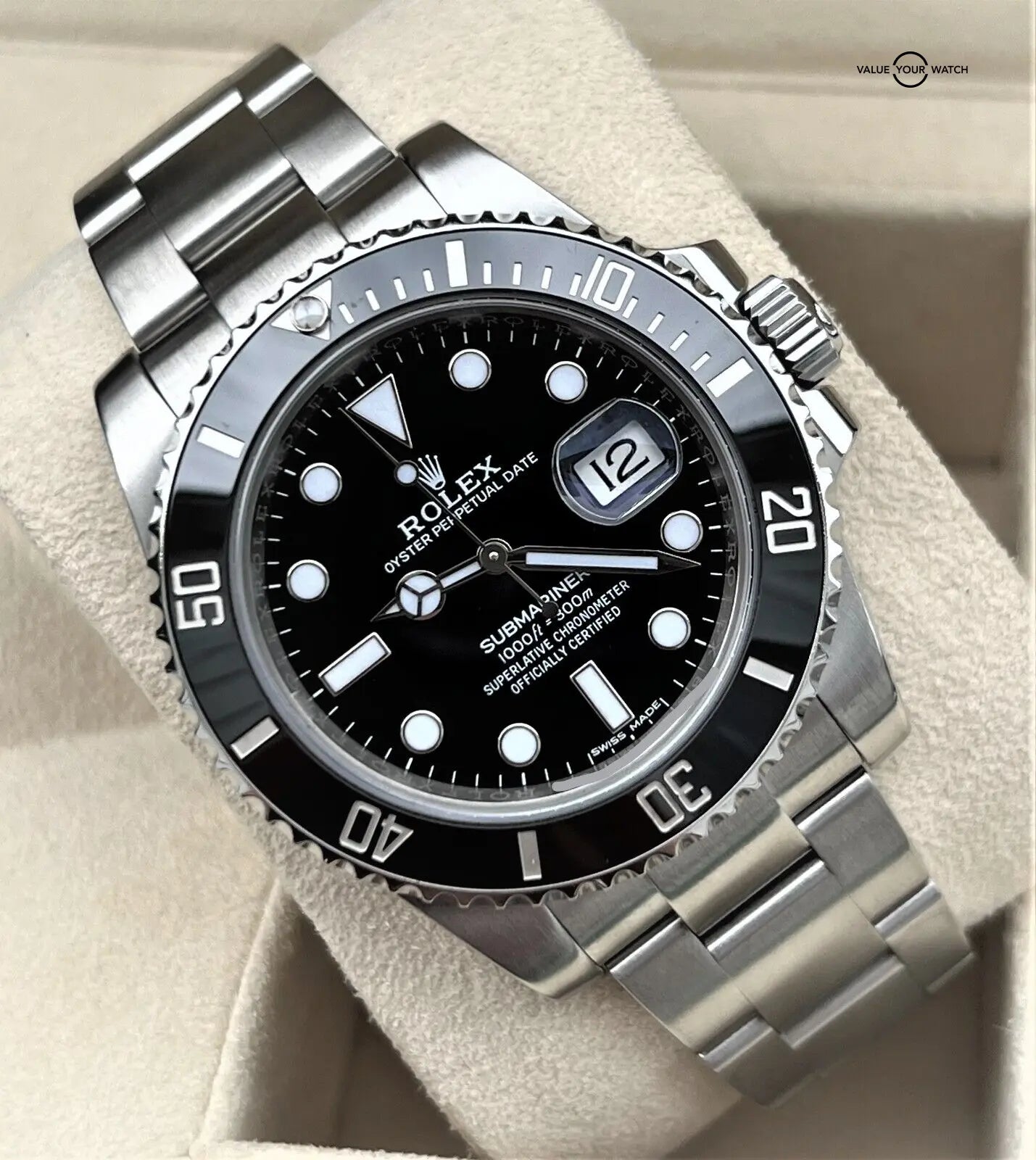 Submariner Quartz Full Black Dial Metal Men's Watch For Man