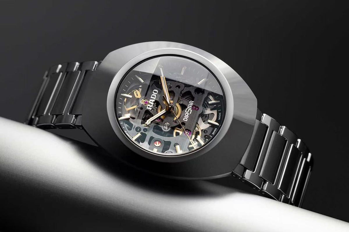 RADO Diastar Automatic Skeleton Dial Black Men's Watch RD-1216