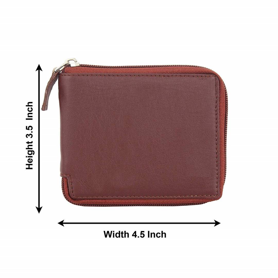 Brown Men's Causal PU Leather Wallet