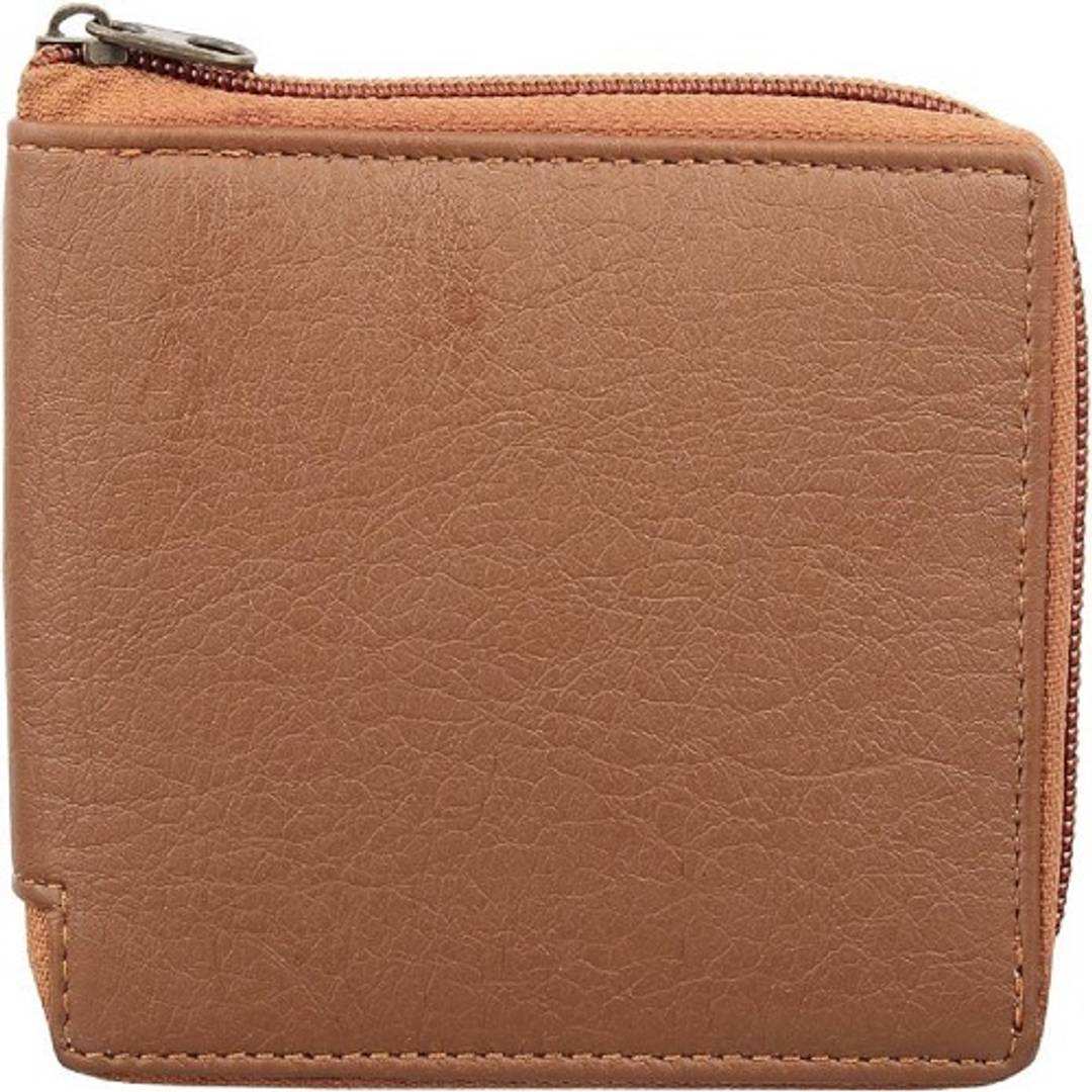 Men's Solid Tan Coloured Leather Wallets