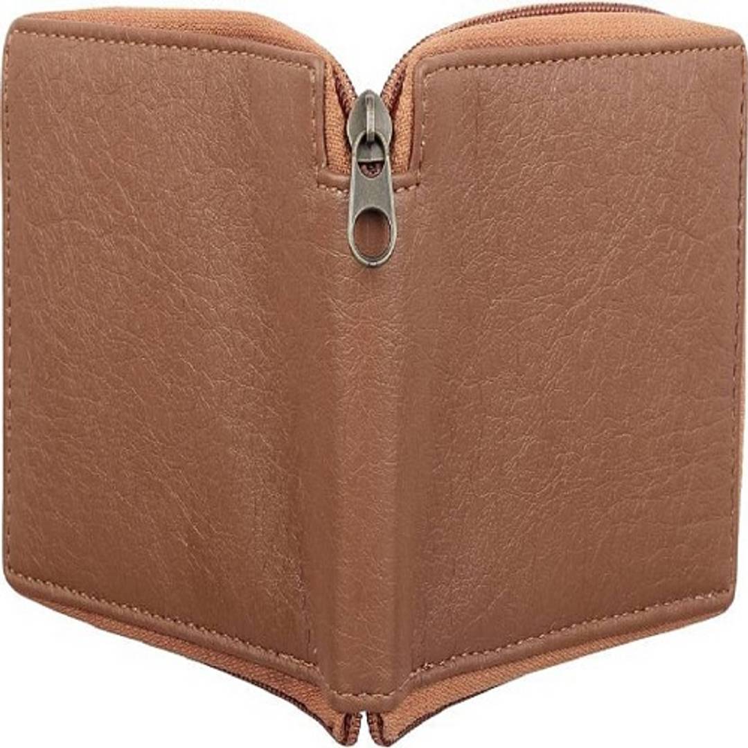 Men's Solid Tan Coloured Leather Wallets