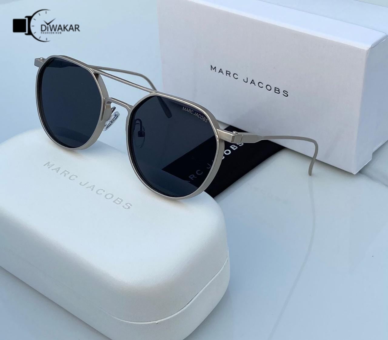Latest Design Heavy Material Black Shade With Silver Frame Sunglass For Men's MJ-111
