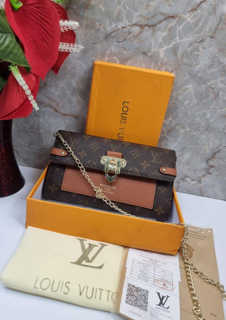 Small Size Brown Color Bag For Women LV-4387-WBG