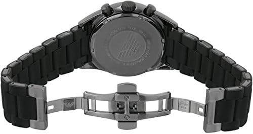 Chronograph Analog Full Black silicon Men's Watch for Man AR5889 Sale Gift