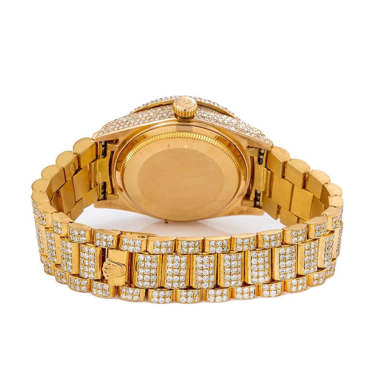 RLX Diamond Set - Aude Mars Piguet Royal Stainless Steel Watch With Arabic Gold Dial Watch For Men's And Women's -Best For Stylist Look- Rlx-Arabic-Gold