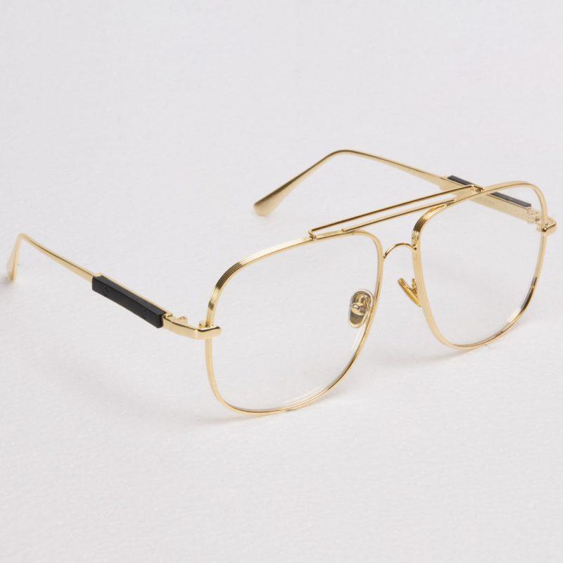 Dita Transparent Glass Man's Women's Sunglass DT-2749 Golden Stick Golden Frame Gift Sunglass