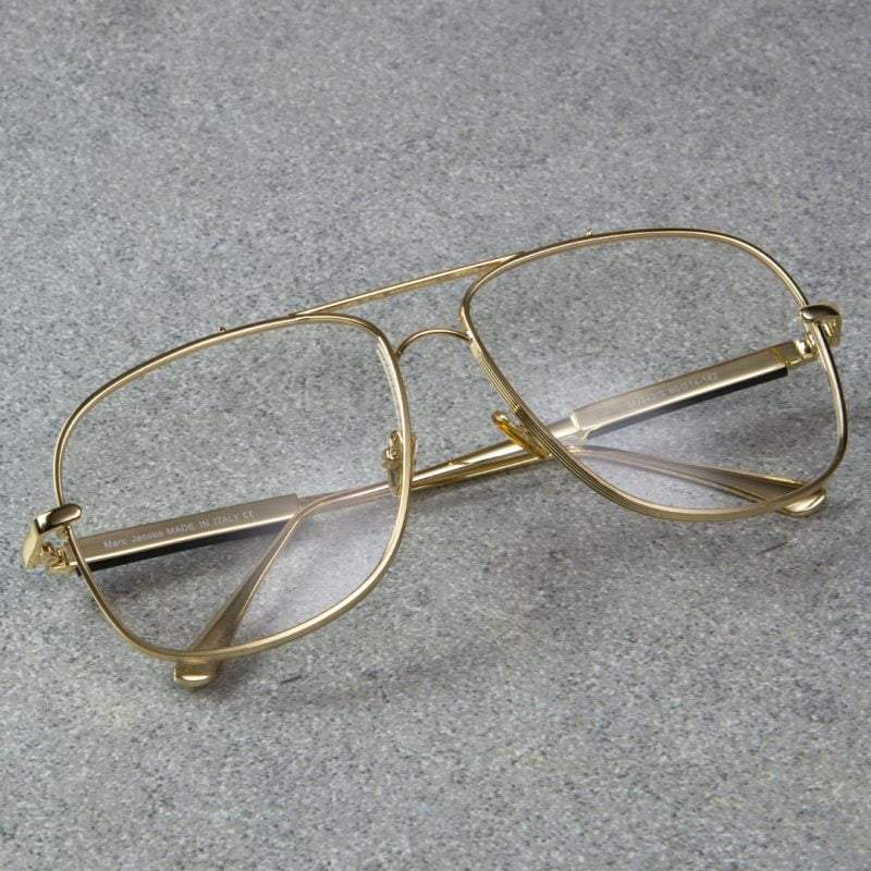 Dita Transparent Glass Man's Women's Sunglass DT-2749 Golden Stick Golden Frame Gift Sunglass