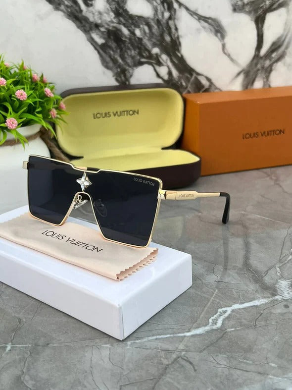 Black Lenses And Multi Color Frame Sunglass For Men and Women Gift Sunglass LV-6585