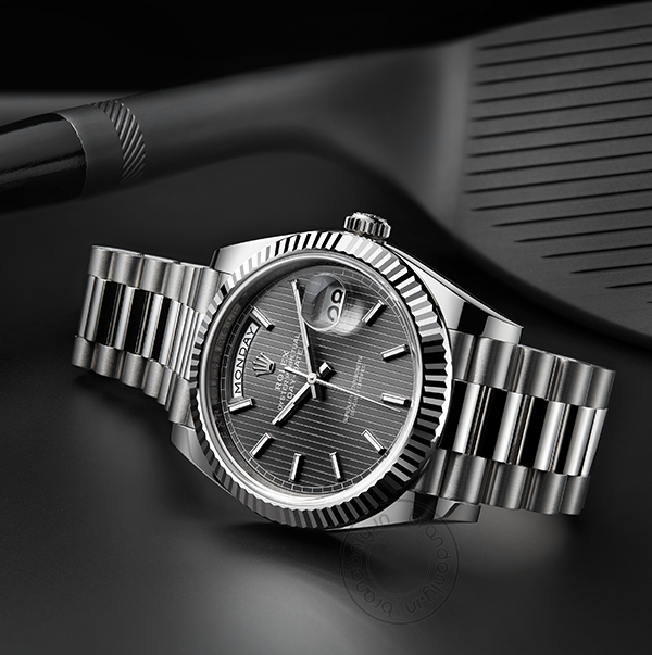Rolex Watch Oyster Perpetual Day-Date Black Dial Metal Men's Automatic Watch For Man Gift Watch Rlx-Blk-655