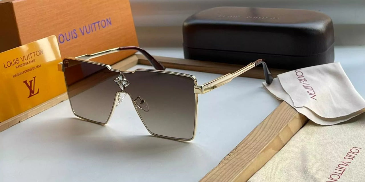 LVT Brown lenses And Multi Color Frame Sunglass For Men's and Women's Gift Sunglass LV-6584