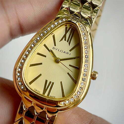 Analog Watch With Gold Watch With Gold Dial Designer Gold Strap Watch For Girl Or Woman-Best Gift Date Watch-BV-103459