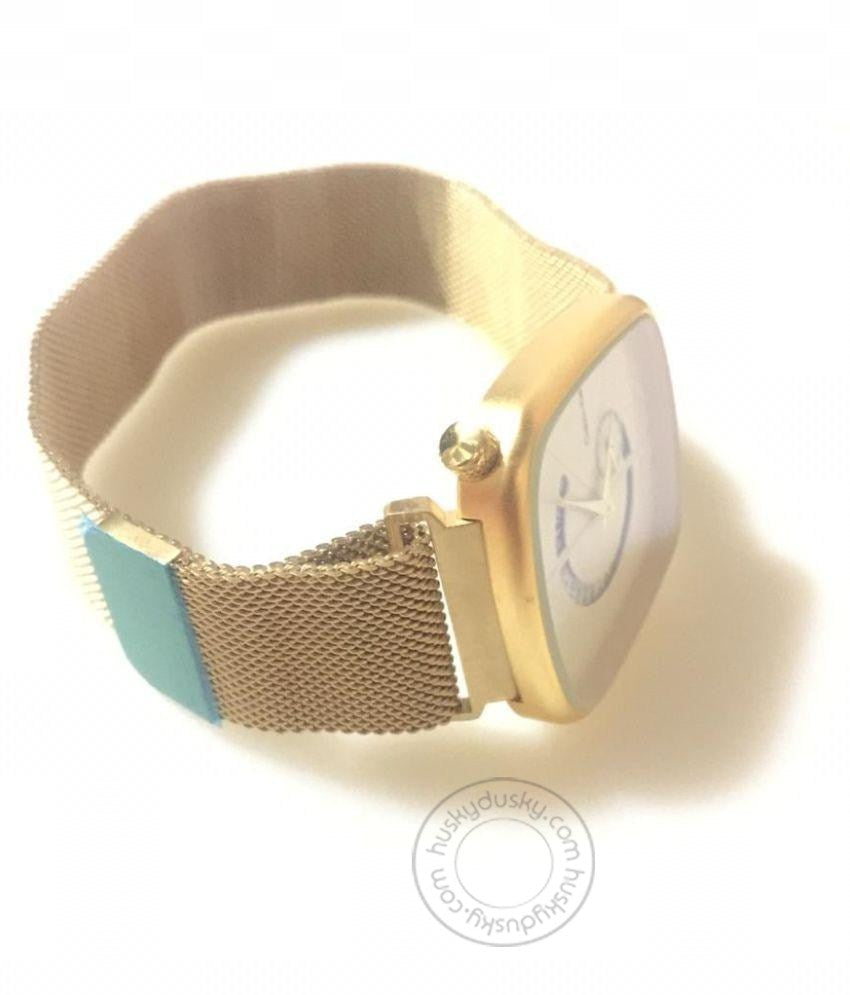 Calvin Klein CK Magnetic Clasp Gold White Dial Men's CK-GW Watch for Man or Woman Metal