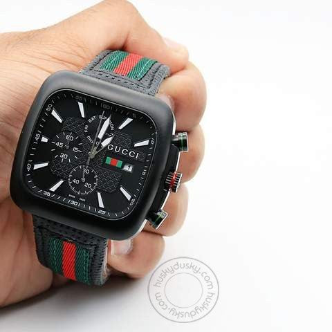 GCC Chronograph Multi Color Strap Men's Watch For Man GC WT 03 Black Dial Date Gift Watch