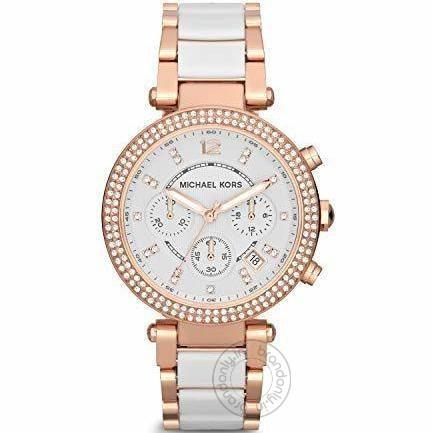 Michael Kors Parker Chronograph White Womens Watch For Girl Or Woman Mk5774 Diwali Festive Sale