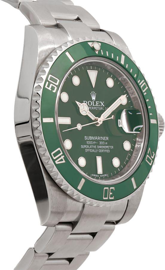 RLX Silver Stainless Steel Strap Watch For men With Green Dial Gift Watch RLX-116610-LV