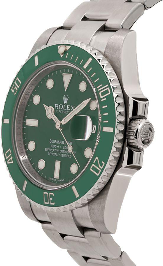 RLX Silver Stainless Steel Strap Watch For men With Green Dial Gift Watch RLX-116610-LV