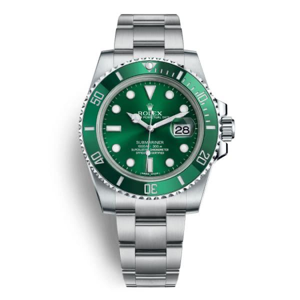 RLX Silver Stainless Steel Strap Watch For men With Green Dial Gift Watch RLX-116610-LV