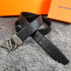 LV Black Checks LV Belt for Men or Women LV-4411