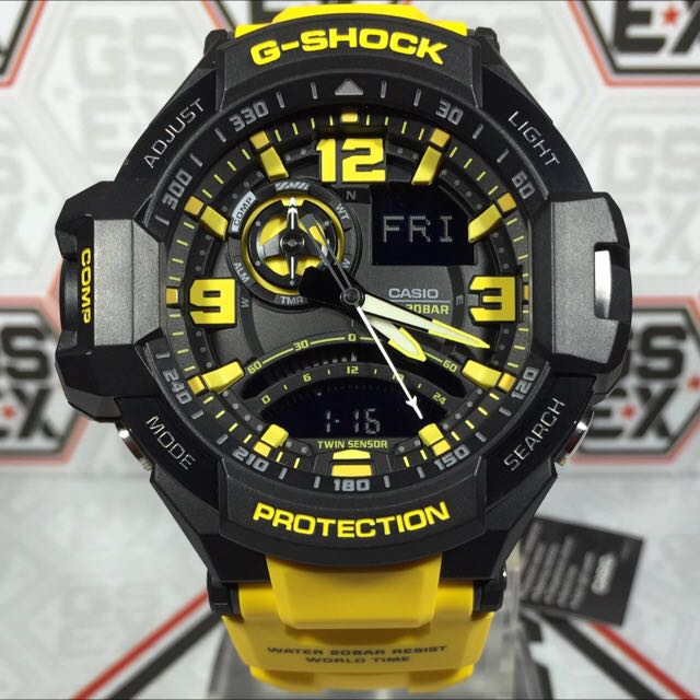 Casio G-Shock Analog Gravity Master ARMY MILITARY NAVY WATCH With Twin Sensor GA-1000-9A