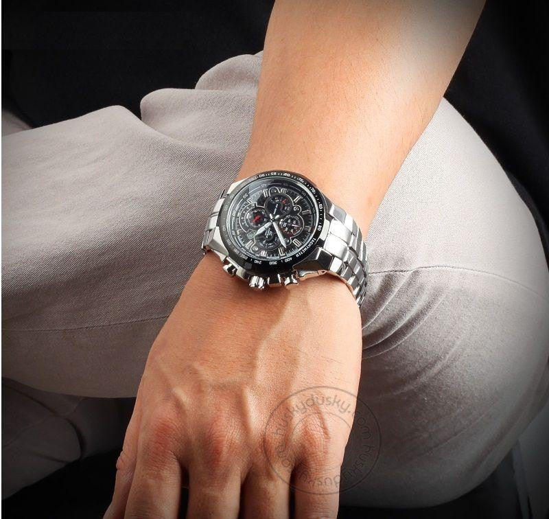 Casio Edifice Chronograph Black Dial Men's Watch - EF-554SP-1AVDF