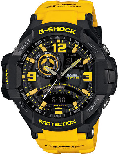 Casio G-Shock Analog Gravity Master ARMY MILITARY NAVY WATCH With Twin Sensor GA-1000-9A