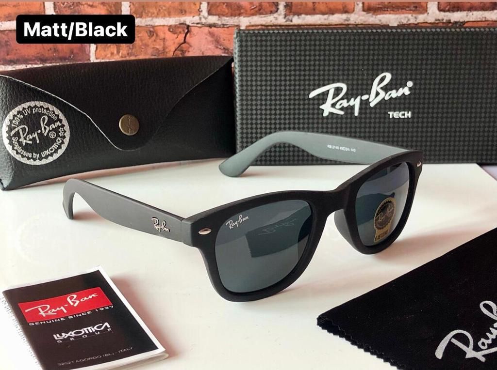 RB Brand New stylish Men's And Women's Sunglass Heavy Quality Matt Black Frame Color RB-SUN-01