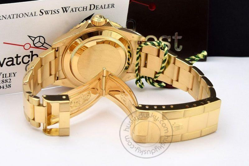 RLX Submariner Quartz Gold Black Dial Metal Men's Watch for Man Rlx-Sub-GB