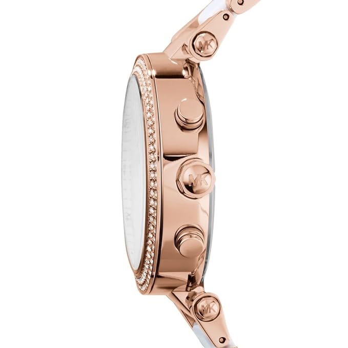 Michael Kors Parker Chronograph White Womens Watch For Girl Or Woman Mk5774