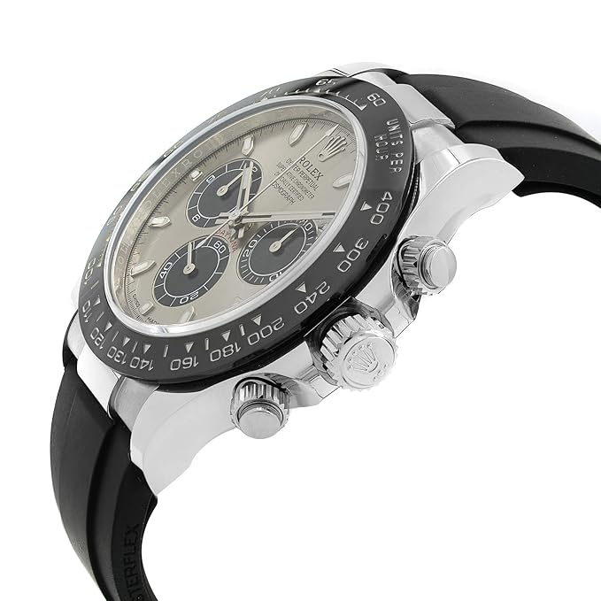 Rolex Cosmograph Silver Color Dial Ring Bezel Daytona Chronograph Quartz Chronometer Men's Watch - RLX-1165