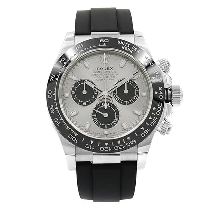 Rolex Cosmograph Silver Color Dial Ring Bezel Daytona Chronograph Quartz Chronometer Men's Watch - RLX-1165