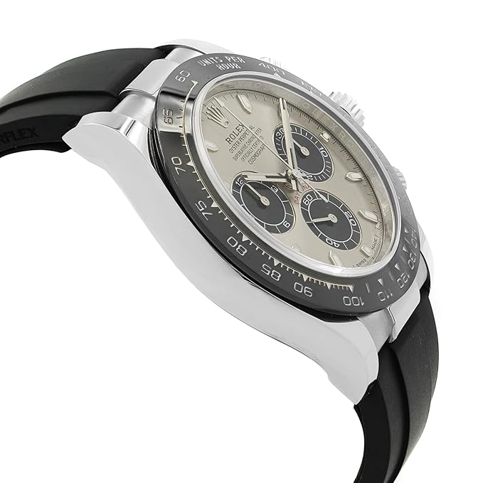Rolex Cosmograph Silver Color Dial Ring Bezel Daytona Chronograph Quartz Chronometer Men's Watch - RLX-1165