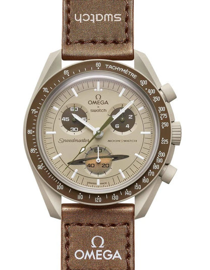 Swatch x Omega Brown Dial/Brown Strap Bioceramic Moonswatch Mission to Mercury OG-1026