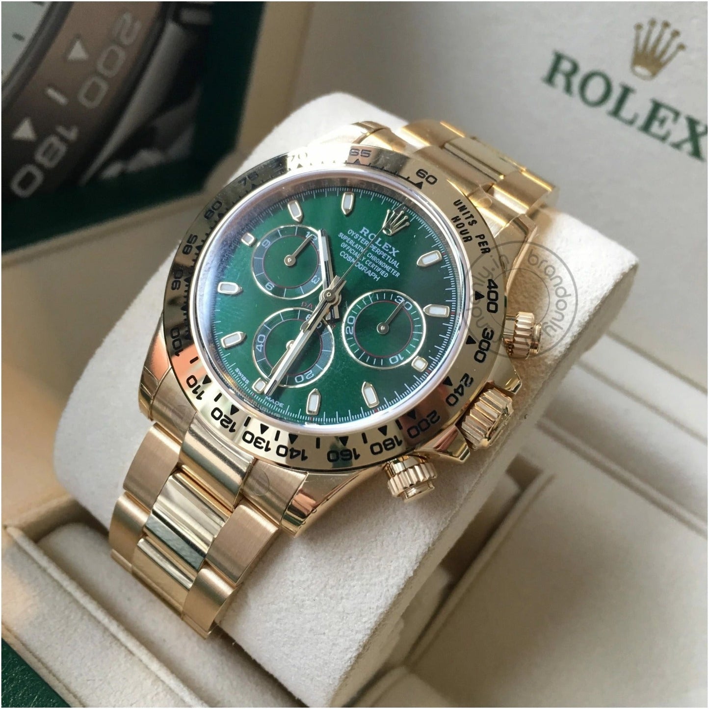 Rolex Oyster Perpetual Coronagraph Daytona Green Dial Metal Men's Automatic Watch For Man Gift RLX-116508-AUTO