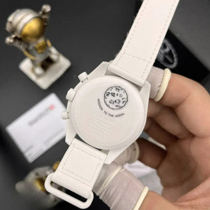 Swatch x Omega Snoopy White Dial/White Strap Bioceramic Moonswatch Mission to Mercury OG-1031