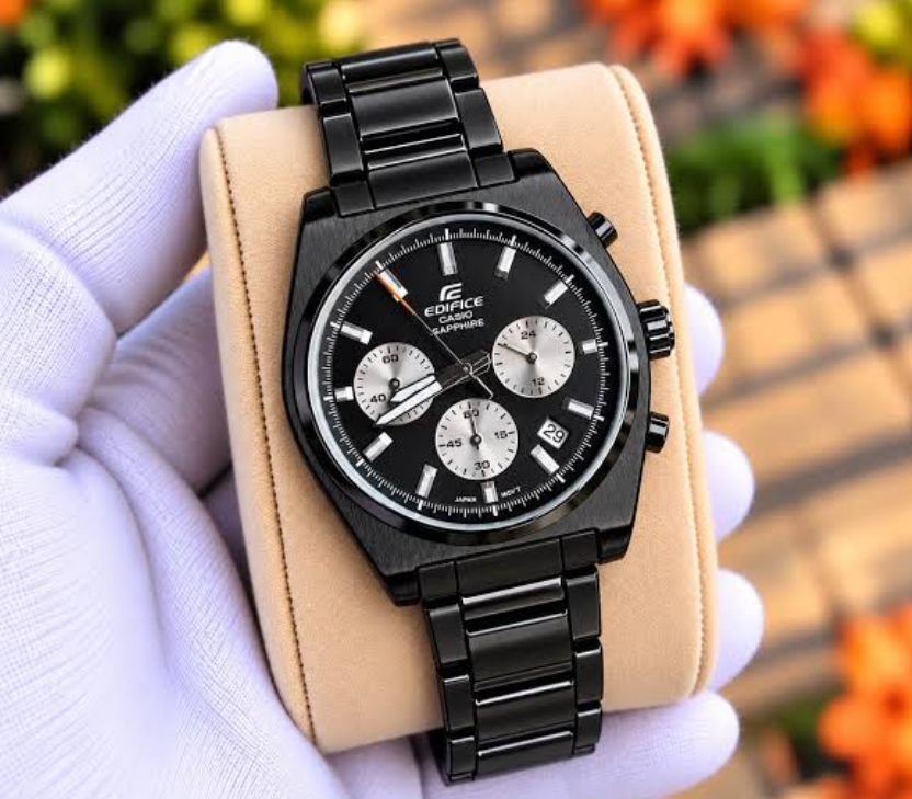 Casio Edifice EFB-730 Quartz Men's Watch With Black Strap /Black Dial ED4230
