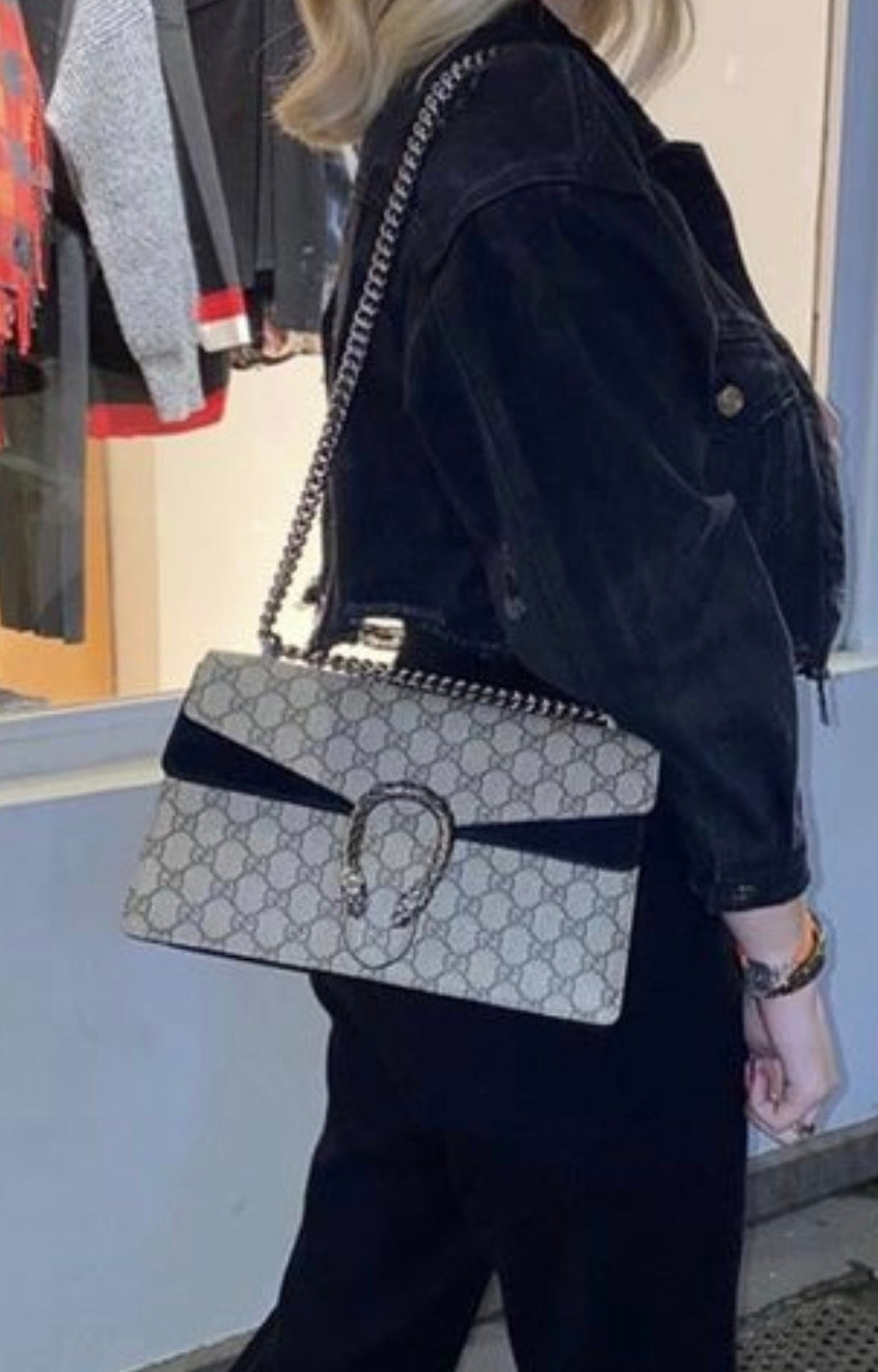 Gucci GG Coated Canvas Medium shoulder bag GC-4455-WBG