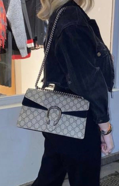 Gucci GG Coated Canvas Medium shoulder bag GC-4455-WBG