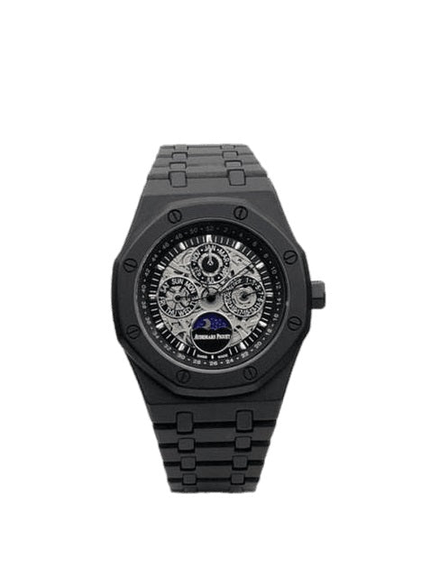 Audemars Piguet Chronograph Black Dial Black Metal Men's Watch AP-BB-9761