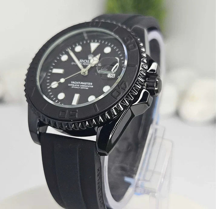 Rolex Cosmograph Black Color Dial Daytona Chronograph Quartz Men's Watch - RLX-1168