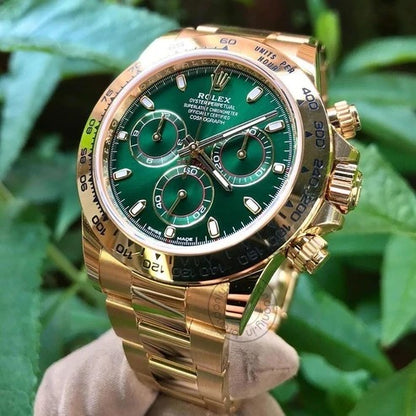 Role_x Oyster Perpetual Coronagraph Daytona Green Dial Metal Men's Quartz Watch For Man Gift Rlx-116508
