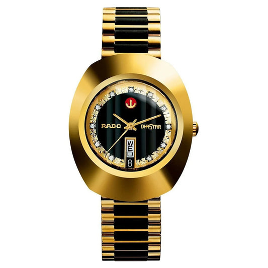 RADO Diastar Automatic Gold/Black Dial Men's Watch RD-1219