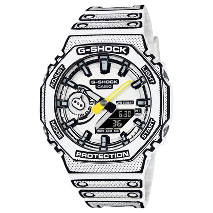 G-shock White Analog-Digital Watch World Time Multi-Function Resin Band Sports Watch GS-2113